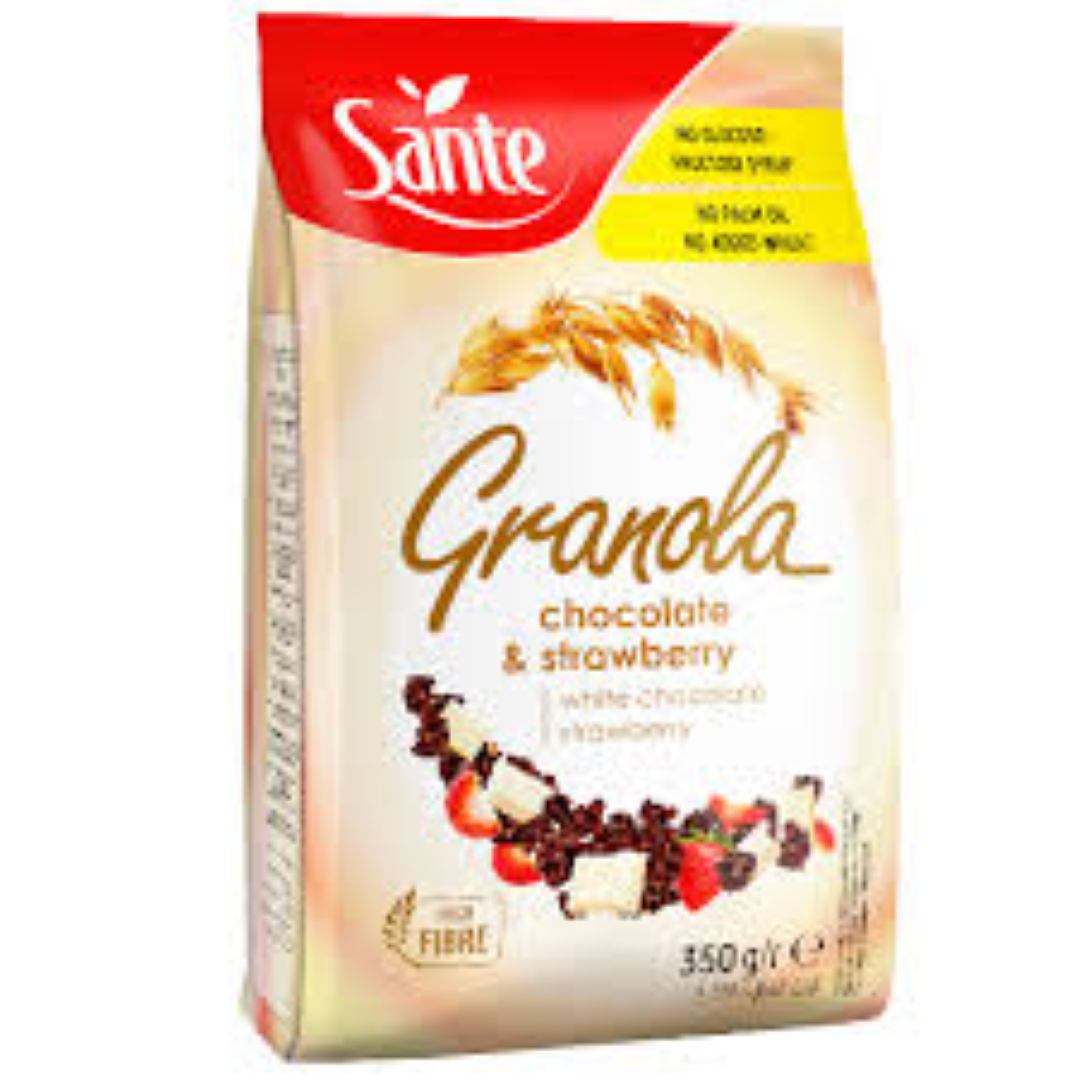 SANTE GRANOLA WITH CHOCOLATE N STRAWBERRY 350G